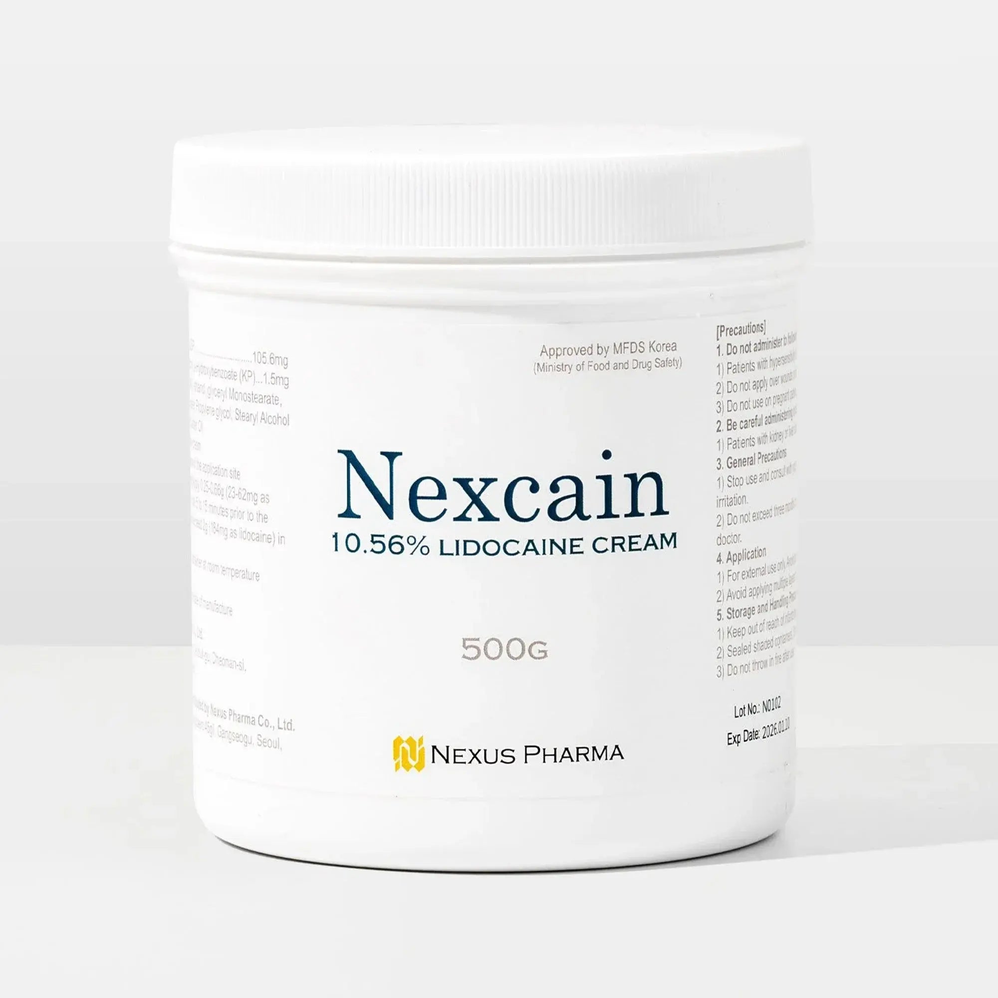Nexcain 10.56% Lidocaine Cream – Glutanex